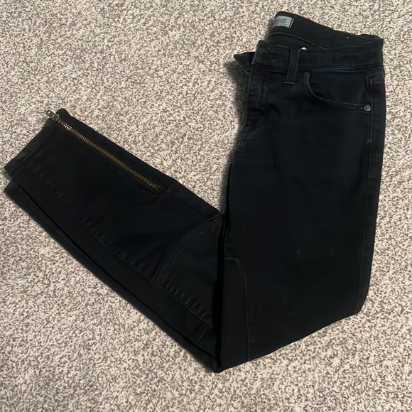 Madewell Skinny Skinny Zip Jeans Rebel Wash Size 27 - Picture 6 of 6